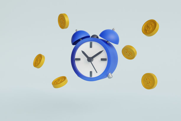 金融技术概念。现金储蓄概念。最后期限的概念。报税时间提醒。业务技术。时钟的时间。概念插图设计。图片下载