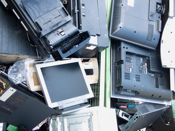 电子废物收集中心，供日后循环再造。循环经济。图片下载