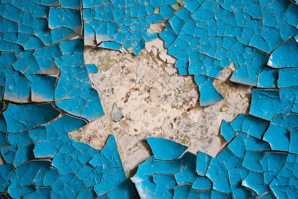 特写纹理开裂的墙壁油漆图片下载