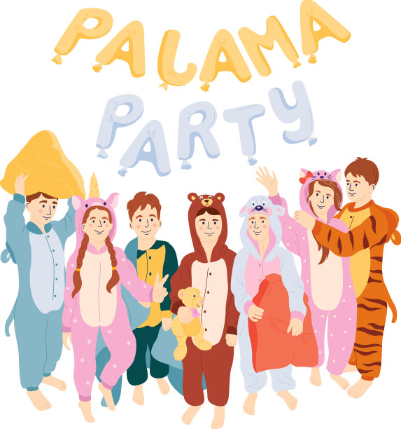 睡衣派对概念图片下载