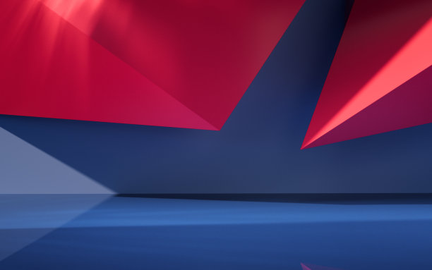 抽象几何内部结构，三维渲染。图片下载