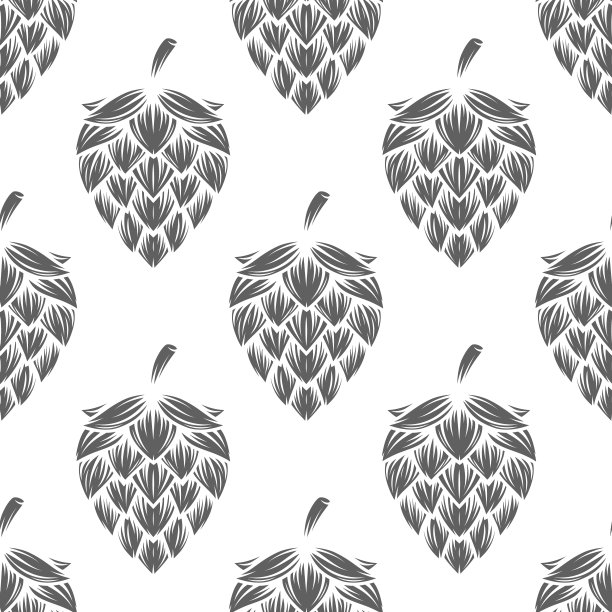 矢量黑白无缝模式与手绘卡通跳，重复跳打印。采购产品纺织，壁纸，卡片，织物，包装，包装图片下载