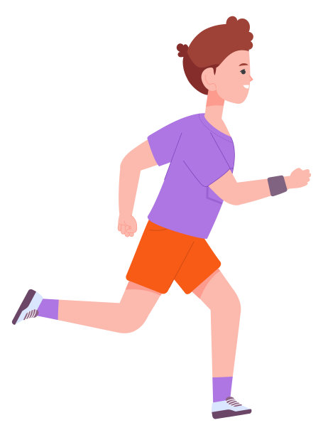 男孩慢跑。孩子练习。训练孩子跑步图片下载