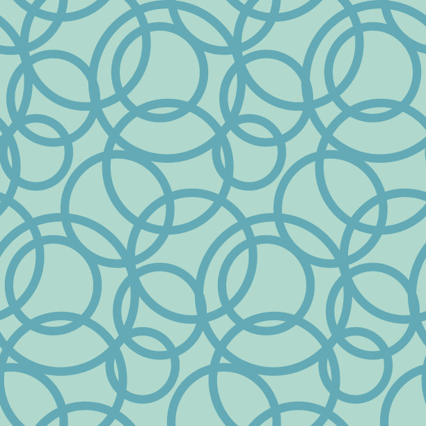 数字纸与无缝模式绿薄荷翡翠抽象，圆形周长几何背景纺织，装饰和剪贴簿图片下载