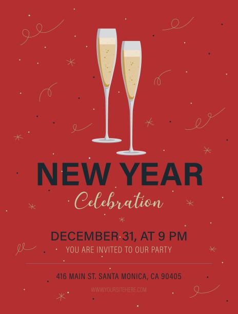 新年宣传单图片下载