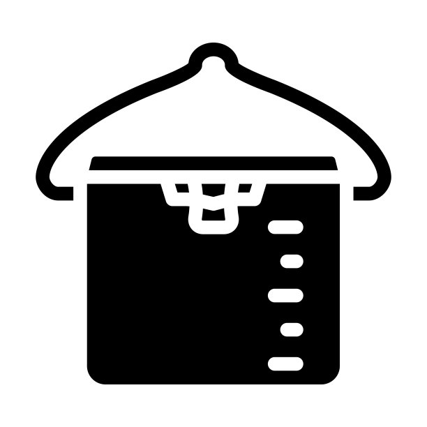 炉子锅烹饪标志字形图标矢量插画图片下载
