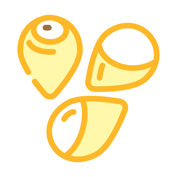 高粱谷物食物颜色图标矢量插图图片下载