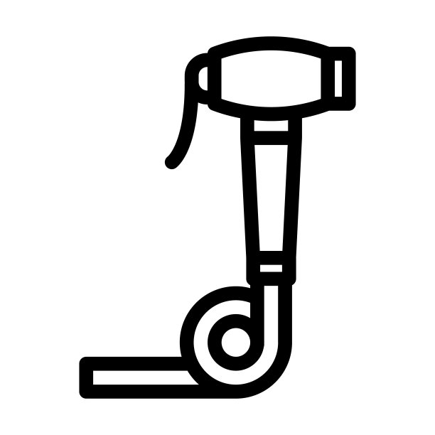 卫生水龙头水线图标矢量插图图片下载