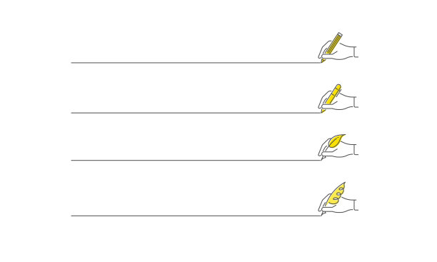 绘制线图像，简单的线图标，矢量插图图片下载