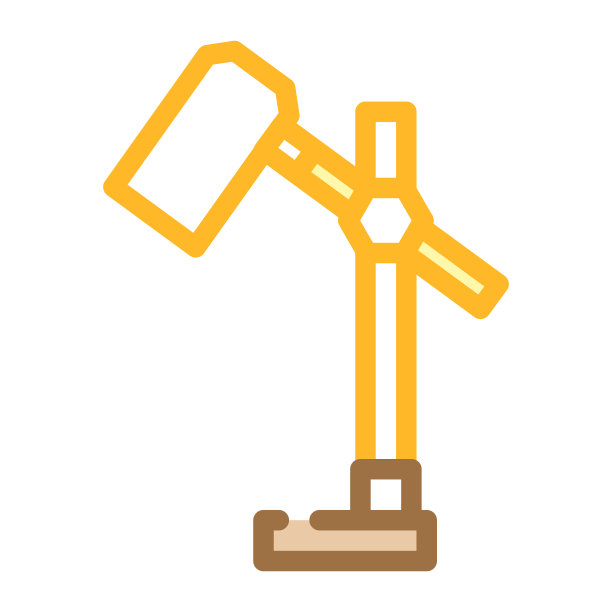 桌面台灯颜色图标矢量插图图片下载