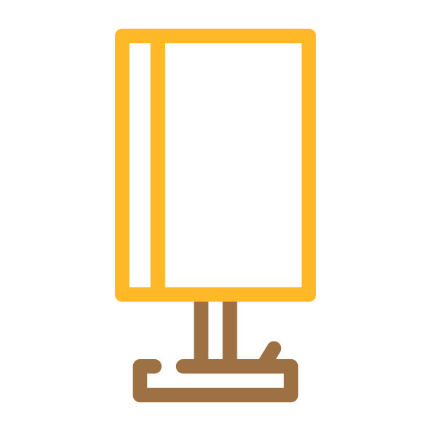 工作台面灯颜色图标矢量插图图片下载