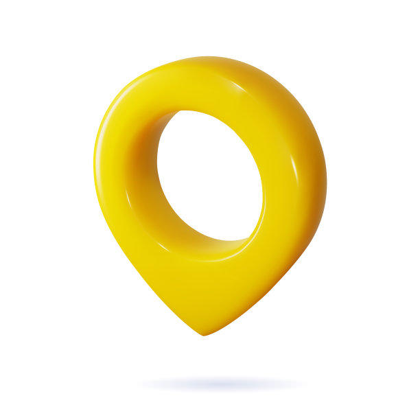 GPS定位图标导航检查点，孤立的地图针指示方向，旅行目的地标记，现实的地址点矢量光标。图片下载