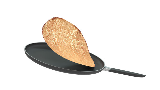 蜡烛节的煎饼，烛光节- 3d渲染图片下载