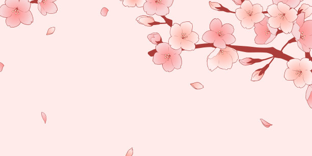 美丽的樱花框架材料图片下载