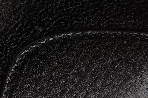 女式时尚细节包由黑色真皮制成，背包，隔离图片下载