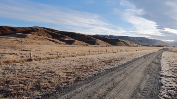 新西兰冬季的风景路线图片下载