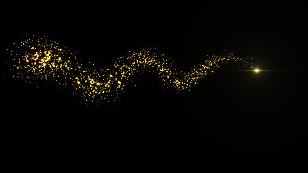 金光闪闪的尘埃颗粒痕迹穿过屏幕图片下载