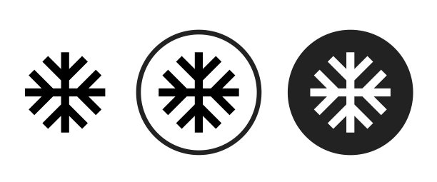 雪花图标多系列图片下载