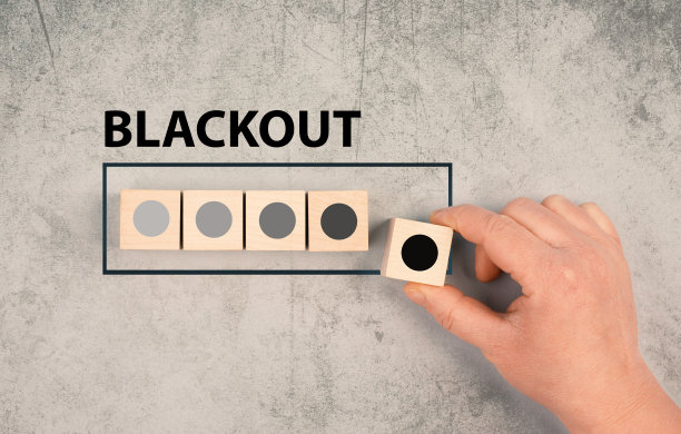 停电负荷条，断电，供能不确定，电力风险和危机图片下载