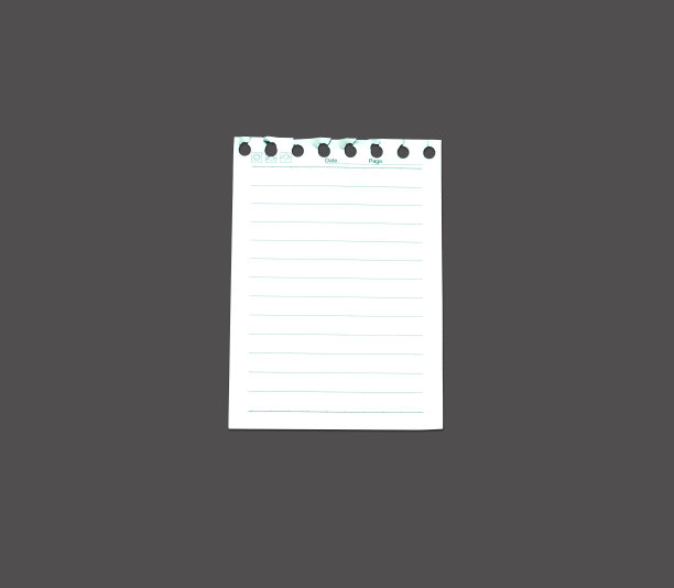 白色撕裂的笔记，笔记本纸粘在黑色的背景胶带。图片下载