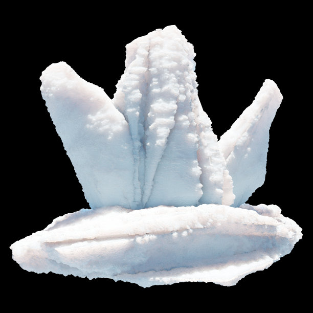 3 d渲染。黑色背景上的雪球或冰块。图片下载