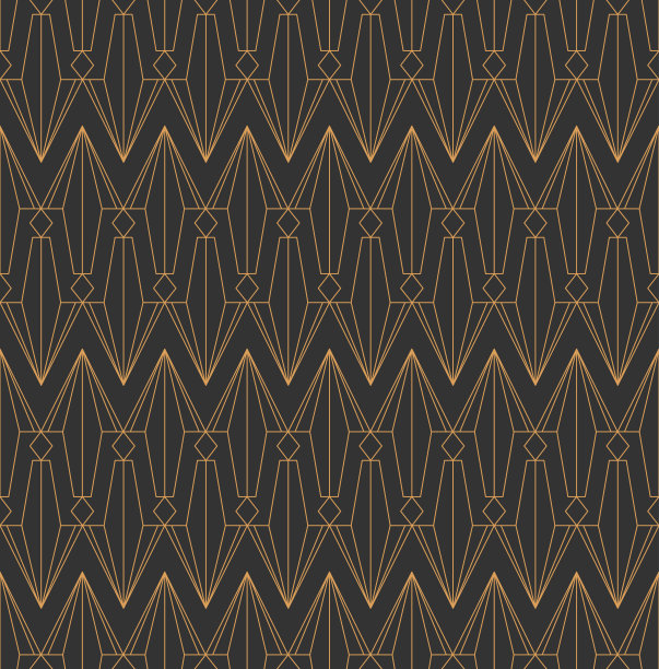 复古无缝壁纸图案设计，矢量图片下载