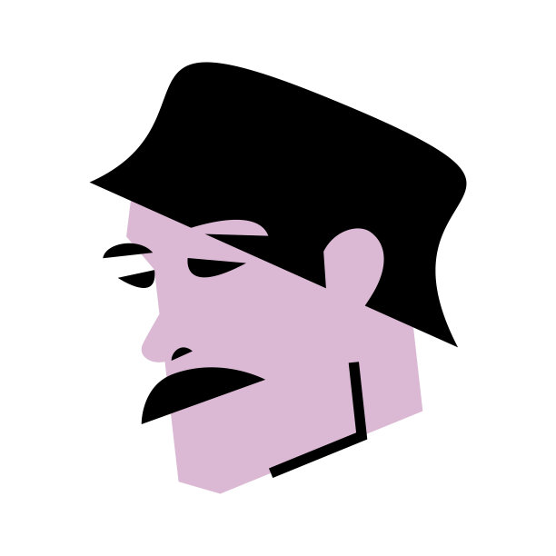 矢量悲伤的人在无与伦比的风格。可编辑的图片图片下载