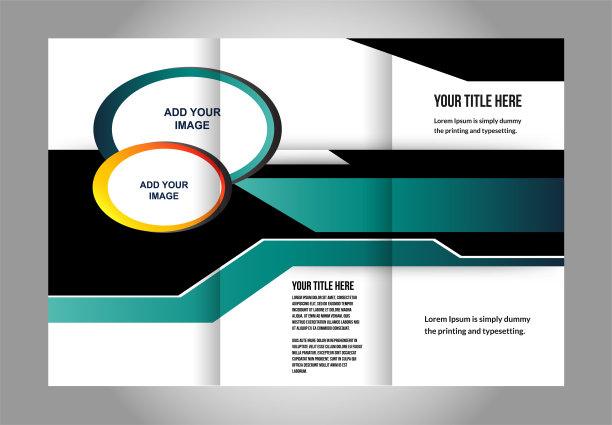 三联商业宣传册印刷模板图片下载