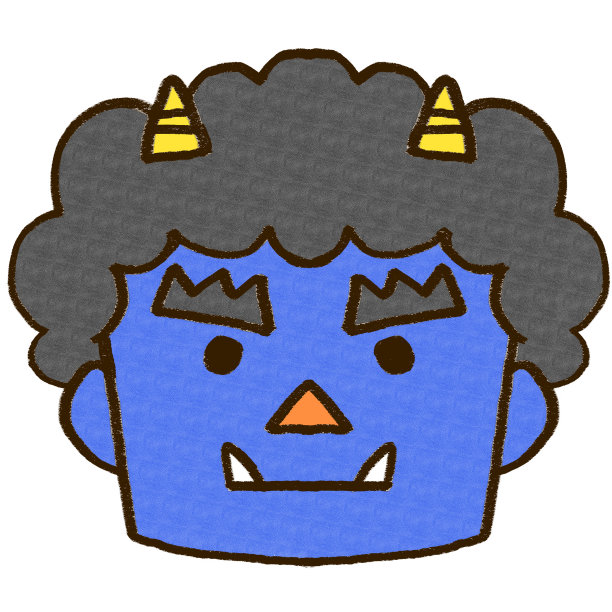 Setsubun的恶魔面具插图图片下载