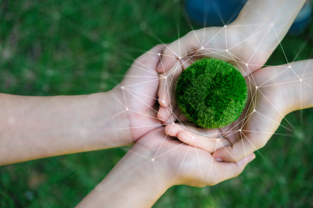 净零和碳中性概念净零排放目标天气中性的长期战略。图片下载