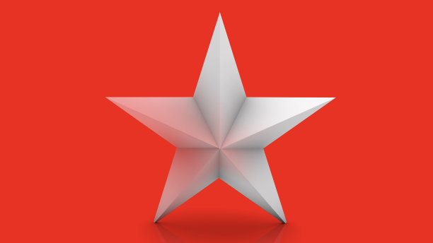 白色的星图片下载