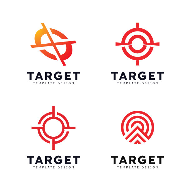 目标标志箭头方向，圆形目标矢量说明图片下载