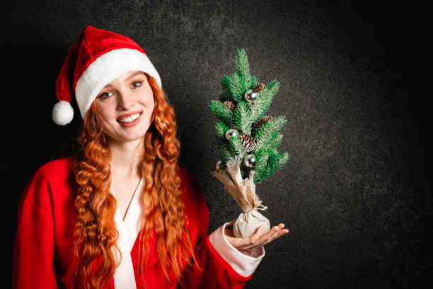圣诞节的女孩图片下载