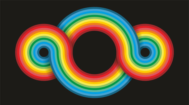 时髦的彩色横幅。矢量插图。图片下载