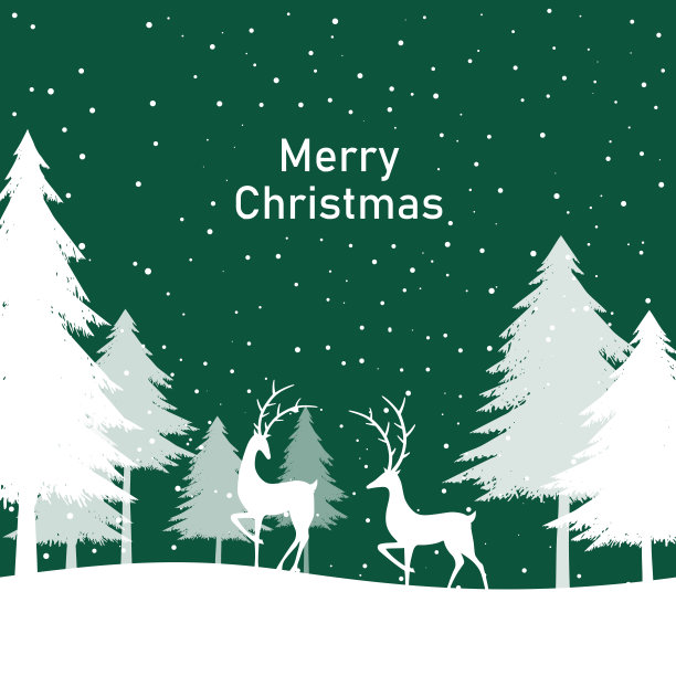 圣诞快乐插图矢量设计图片下载