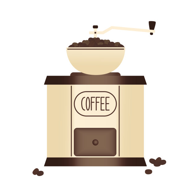 经典风格的咖啡研磨机图片下载