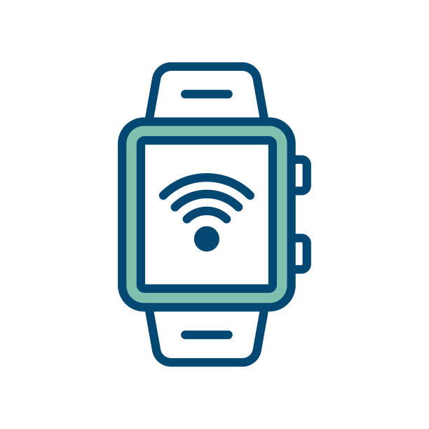 手表图标矢量设计模板在白色背景图片下载