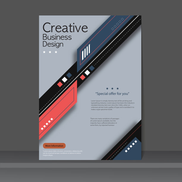 商业封面传单几何设计模板图片下载