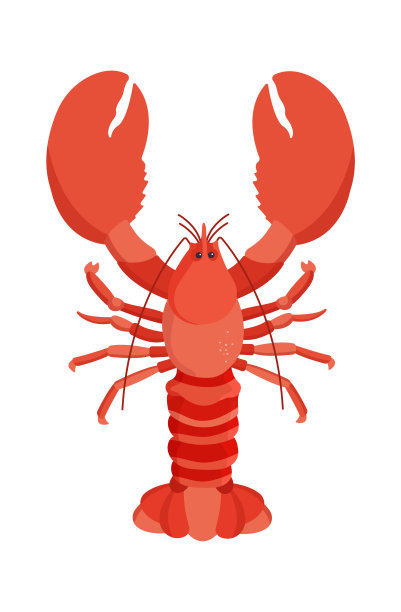 龙虾海鲜图标。矢量图图片下载