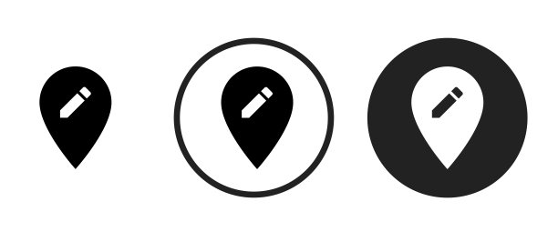 编辑位置图标。Web图标集。移动图标集图片下载