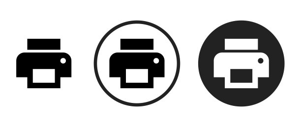 打印商店图标。Web图标集。移动图标集图片下载