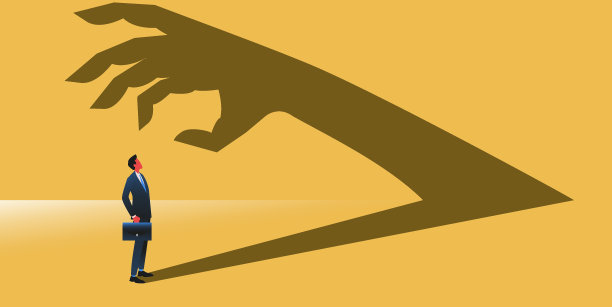 经理和怪物影子插图图片下载