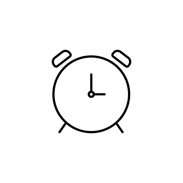 插图矢量图形的闹钟图标eps 10图片下载