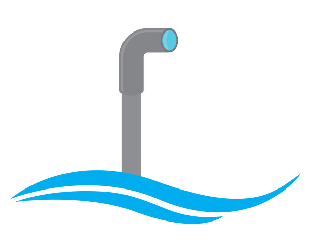 潜望镜在蓝色波上图片下载