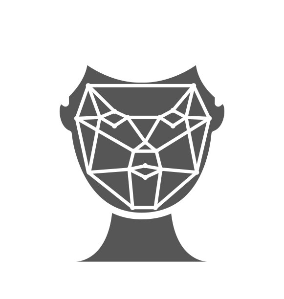 生物识别授权线图标图片下载