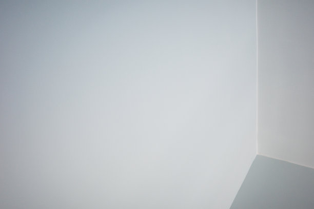 墙角的白灰墙，3D错觉，蓝色图片下载