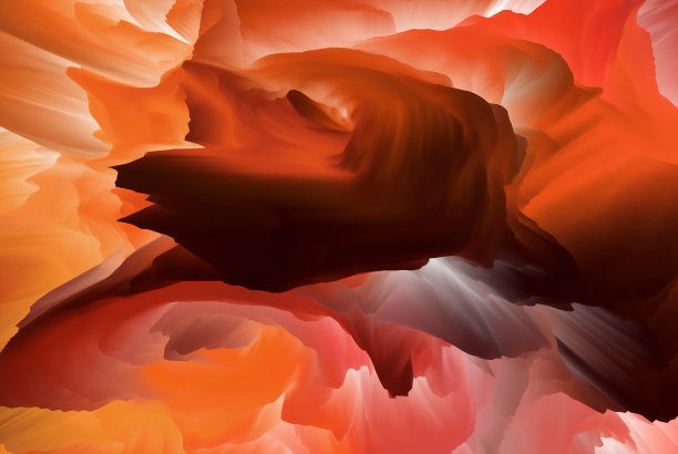 神奇的世界。多彩的抽象幻想背景，超现实的梦幻景观。三维演示图片下载