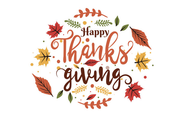 平坦的感恩节背景与干树叶图片下载