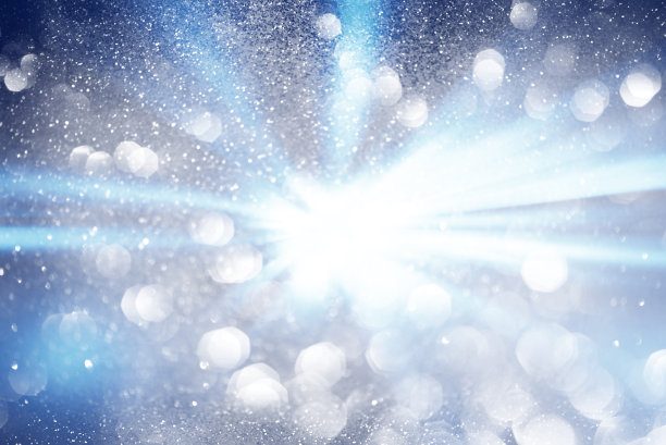 柔和模糊的光线，速度效果，散景灯爆发图片下载