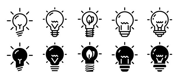 灯图标套装图片下载